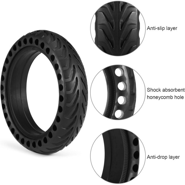 Запасная шина Generic для электрических самокатов со сплошными шинами 8,5 дюймов, M365, черная (3061)