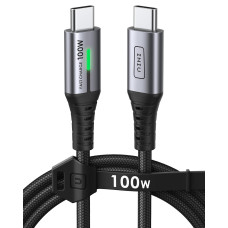 Зарядний кабель INIU DI-D5CC, USB C, чорний (3073)