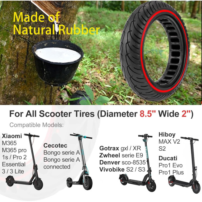 Змінні колеса AOPOKOLGG 8,5x2 дюйма для електричного самоката 2шт. (3070)