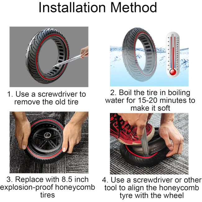 Змінні колеса AOPOKOLGG 8,5x2 дюйма для електричного самоката 2шт. (3070)