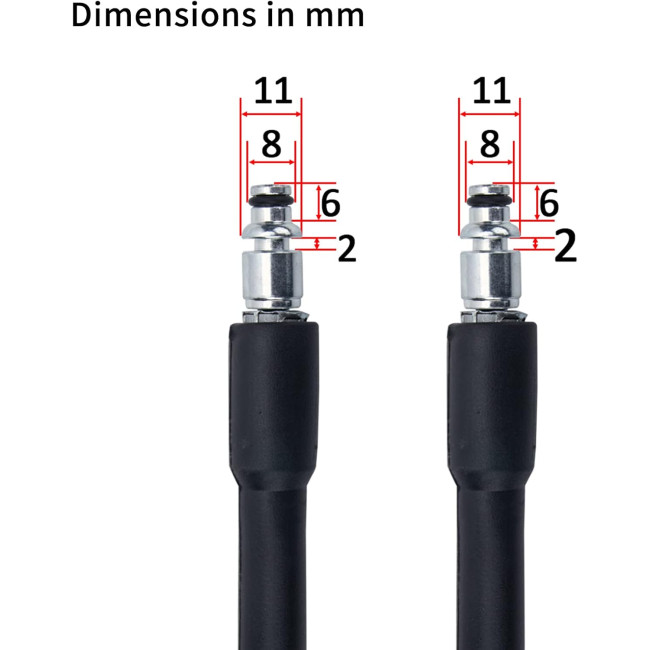 Змінний розпилювач Bear Force sb100 для мийки високого тиску з струменевим шлангом та шлангом 10 м, сумісний з Bosch, AR Blue Clean, Black & Decker (2023)