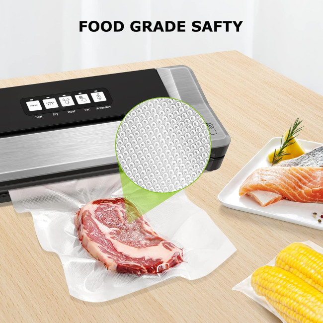 Bonsenkitchen Вакуумні пакети для харчових продуктів ZL02504, (20x30 см), 100 пакетів (5006)