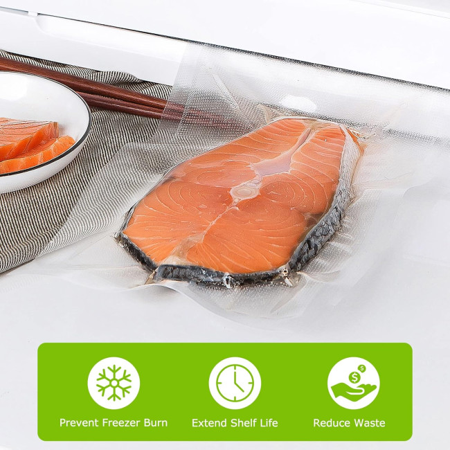 Bonsenkitchen Вакуумні пакети для харчових продуктів ZL02504, (20x30 см), 100 пакетів (5006)