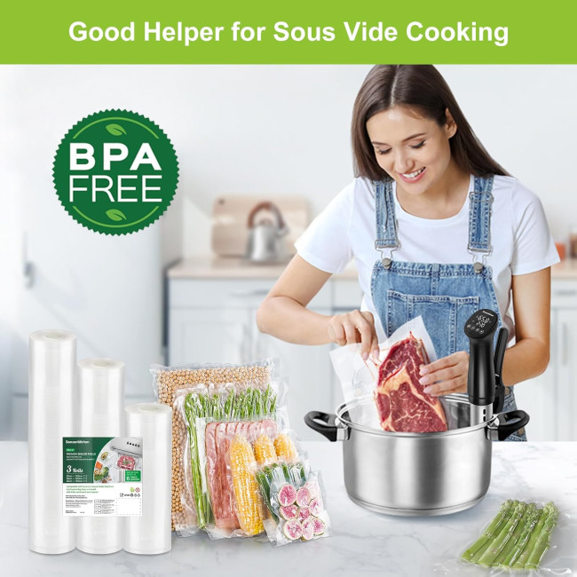 Bonsenkitchen Вакуумні рулони VB3217, 20 / 25 / 28 x 300 см, 3 рулони, прозорі (5008)