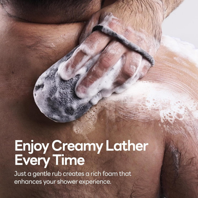 CAVEEM Мішечок для мила CSB001, з губкою для душу (2 шт.), сірий (5100)