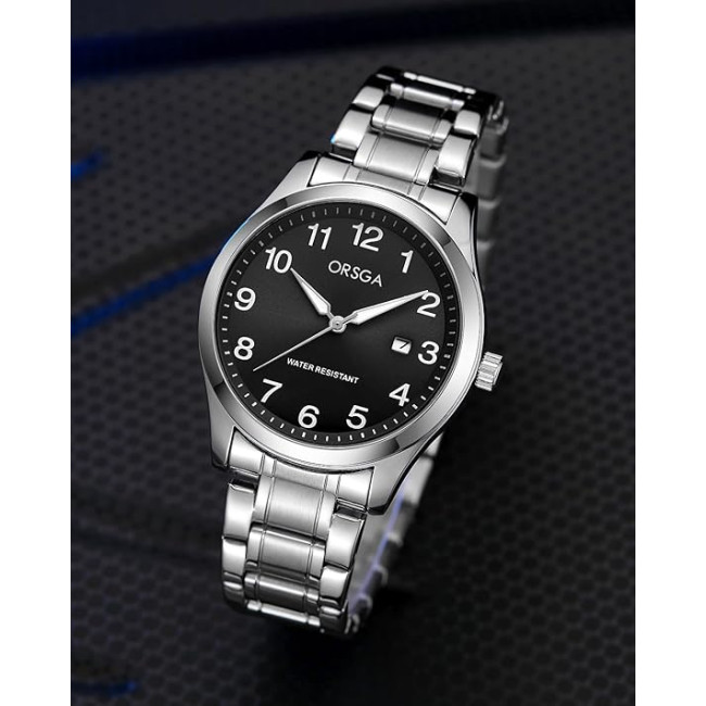 Чоловічий сталевий срібний годинник CIVO 2121 (3125)