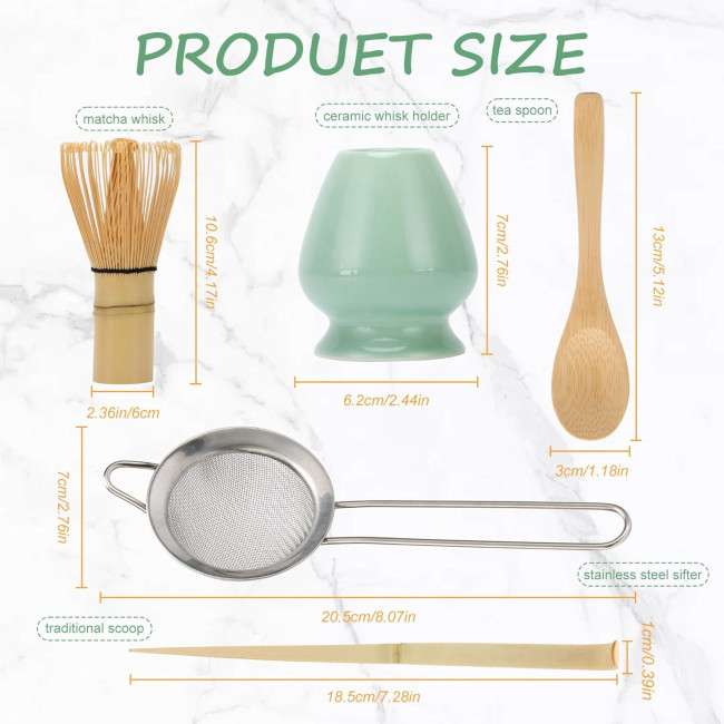 DiDiBirDi Великий набір вінчиків для матча DD-BK4PCS-EU, 5 предметів, зелений (4196)