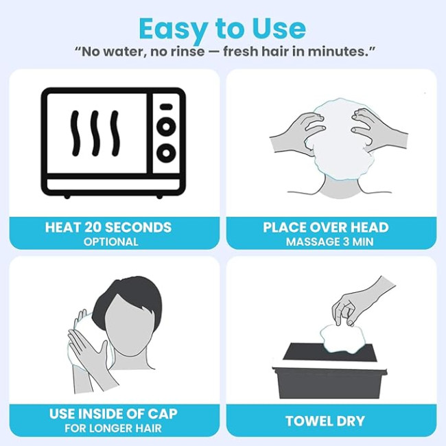 Drench Капсули для миття сухого волосся Drench01 для літніх людей, містить алое вера, вітамін Е, B5-6 (5136)