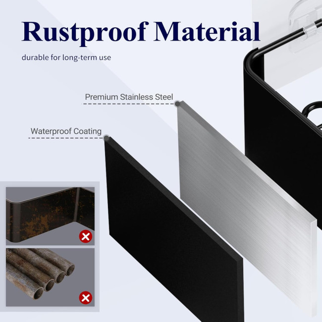 Душова полиця Kitsure, органайзер для ванної кімнати , 2 шт, швидковисихаюча полиця для ванної кімнати без свердління з великою місткістю (2077)