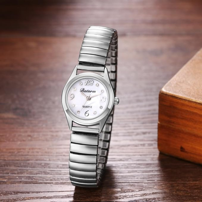 JewelryWe аналоговий кварцовий наручний годинник JW399P0019, твердий браслет з нержавіючої сталі. срібний (5104)