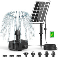 Комплект солнечного фонтана SZMP SP29D1A, работающий в облачной среде, чорный (3034)