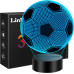 Лампа 3D-ілюзія Linkax з підсвічуванням футбольного м'яча з 16 змінами кольорів, нічник (0062) № 