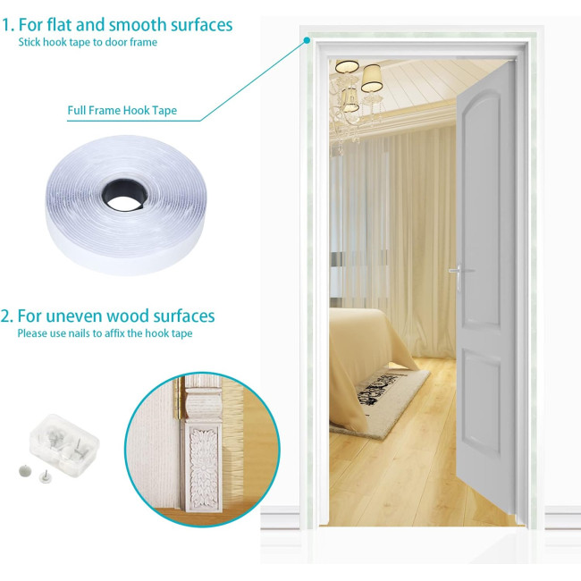 Москітна сітка Apalus BF003 для дверей 100 x 240 см, біла (4044)