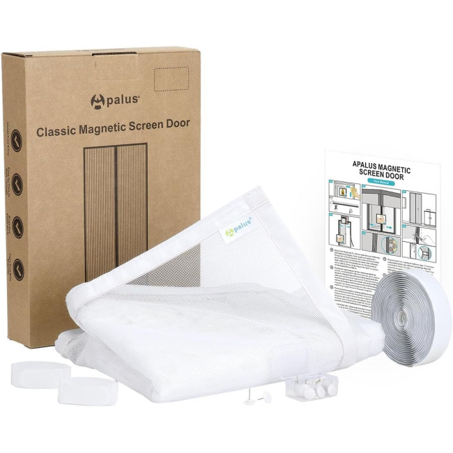 Москітна сітка Apalus BF003 для дверей 80 x 220 см, біла (4043)