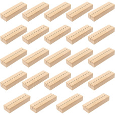 Набір із 12 дерев'яних візитівок FUNSUEI, 10x3x2 см, дерев'яний тримач для карток з місцями, тримач для меню, тримач для листівок (2093)