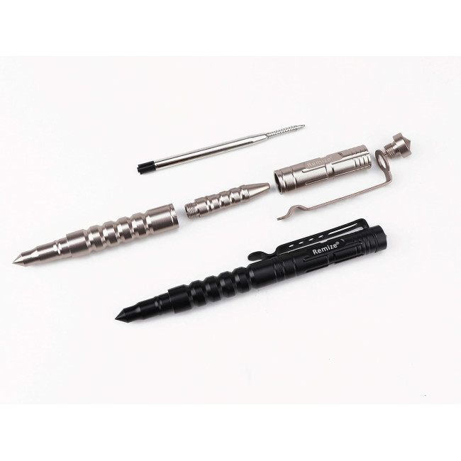 Remize Тактическая шариковая ручка R8, для самообороны, черная (5091)