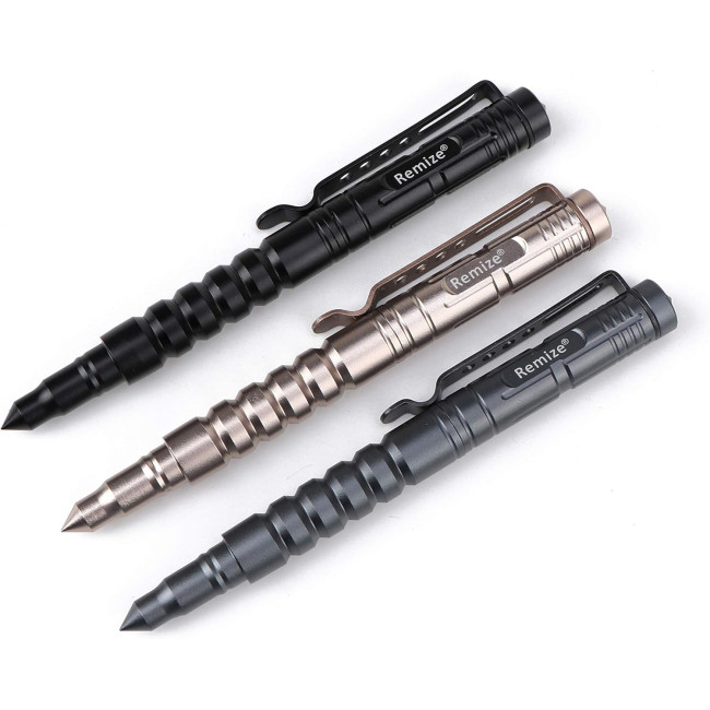 Remize Тактическая шариковая ручка R8, для самообороны, черная (5091)