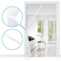 Сітка від комах Apalus BF003 для дверей, магнітний захист від комах, ідеально підходить для балконних дверей, 140 x 240 см, білий (0181)