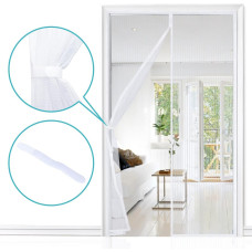 Сітка від комах Apalus BF003 для дверей, магнітний захист від комах, ідеально підходить для балконних дверей, 140 x 240 см, білий (0181)