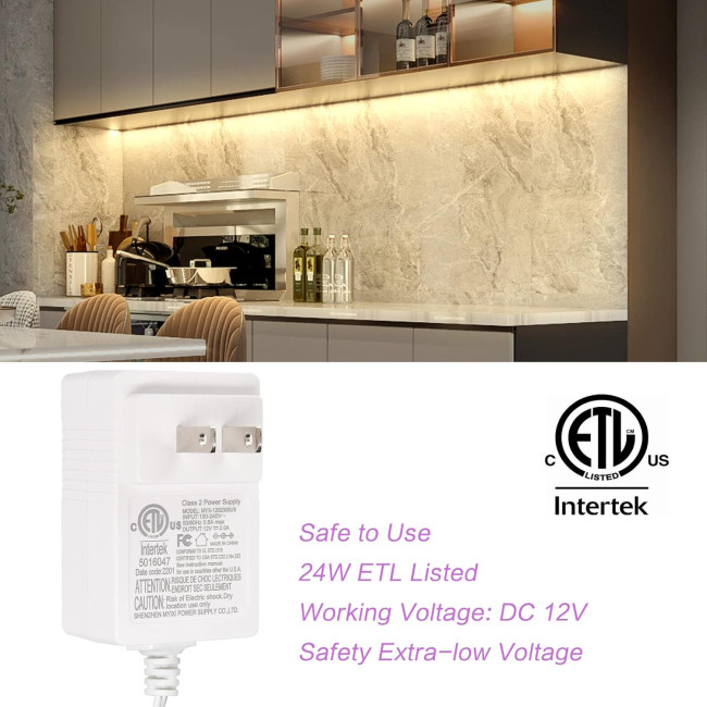 Светодиодные светильники для кухни под шкафом, Wobsion 5м CL07-3000. Bluetooth и ИК-пульт дистанционного управления, яркие 1500 лм (0054)