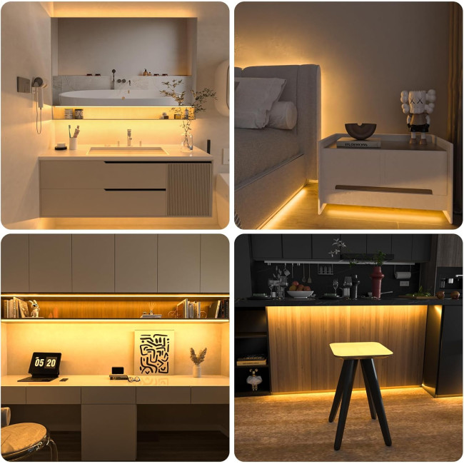 Світлодіодна стрічка WOBANE 3м. з регульованою яскравістю, 960 світлодіодів, надзвичайно яскрава світлодіодна стрічка з пультом ДК (0057)