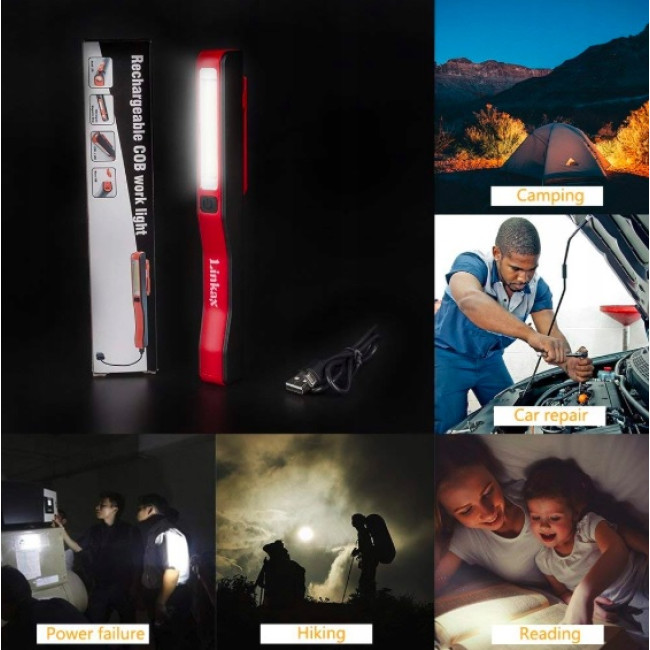 Світлодіодний ліхтарик Linkax ESEN86-A з двостороннім освітленням 240 люмен для майстерні  (0063)