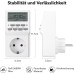 Цифрова розетка-таймер HBN BNC-50/G87 з 20 програмами перемикання, тижневий таймер для внутрішнього використання, зворотний відлік, біла (0109) № 4