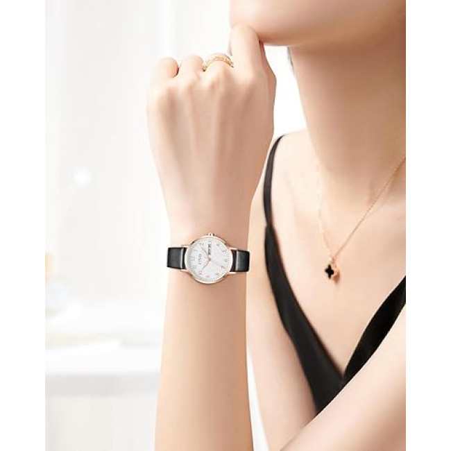 Жіночий годинник CIVO 2408 у ретро-дизайні для жінок, шкіряний ремінець (4079)