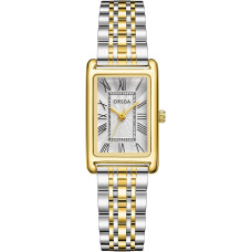 Жіночий годинник CIVO 9299, Vintage Square з нержавіючої сталі аналоговий кварцовий, срібний (4084)