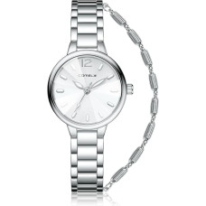 Жіночий водонепроникний маленький годинник CIVO 2034 з нержавіючої сталі з ремінцем, срібло (3159)