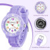 Детские аналоговые кварцевые часы TENOCK 001, водонепроницаемый, 30 м, фиолетовый (4188) № 5