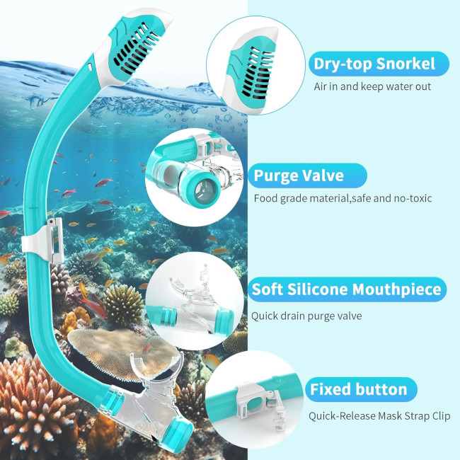 Маска для підводного плавання Findway DE-JM111-AQ-INT для дітей (3136)