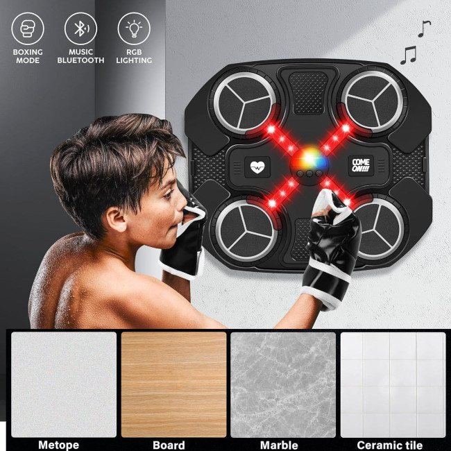 Музичний боксерський тренажер CaiDi TOYS, чорний (3132)