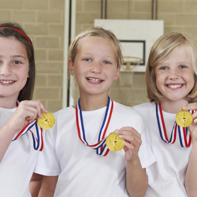 Набір з 12 медалей EBKCQ BTGS2308141, золота медаль для дітей (2192)