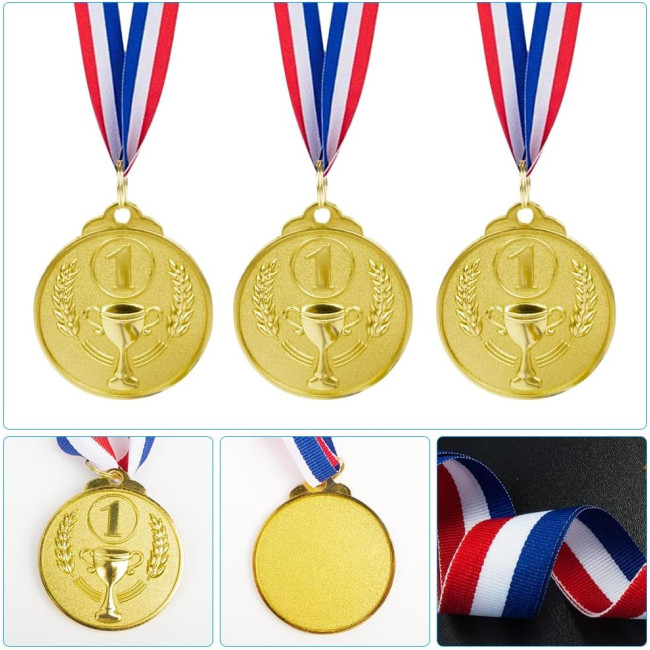 Набір з 12 медалей EBKCQ BTGS2308141, золота медаль для дітей (2192)