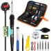 Комплект паяльників BOPELMALLS BP-LT15 15 шт., 80 Вт РК-дисплей з регульованою температурою 180-520°C, підставка, сумка для інструментів (0155) № 