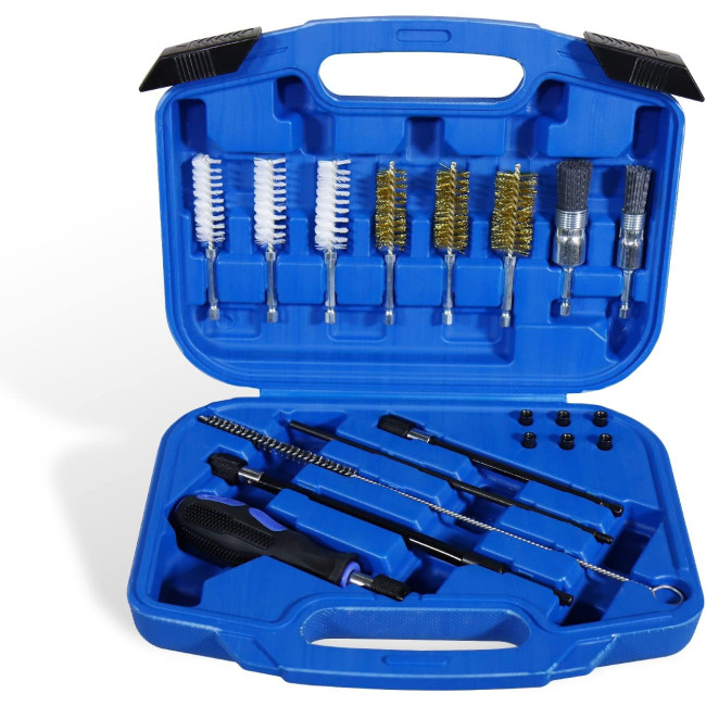 Набір для очищення сідел та валів форсунок CCLIFE 8132, 4 предметів, зі сталевими дротяними та нейлоновими щітками (0082)