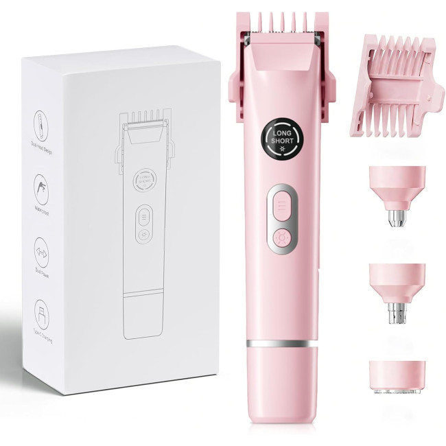 Бритва для бікіні Dermave WH- FB016-000, 4-в-1 для жінок, рожевий (4023)