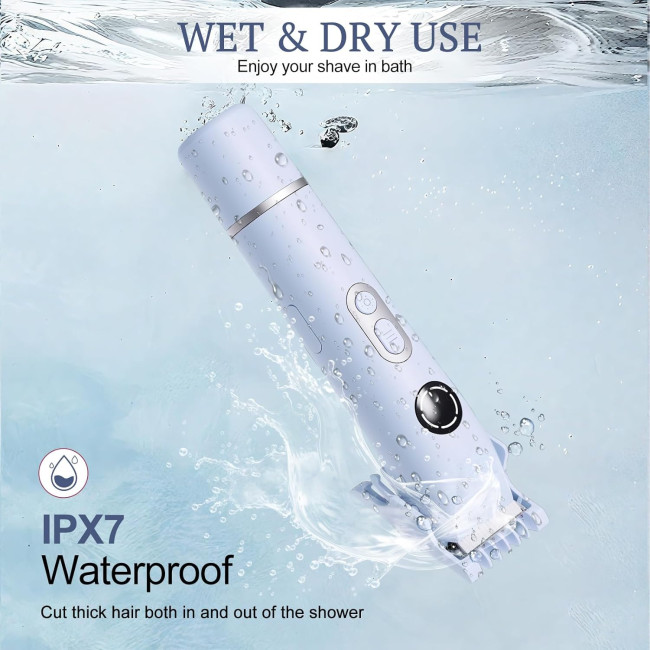 Бритва для бікіні Dermave WH- FB016-000, 4-в-1 для жінок, синій (4022)