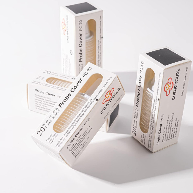 CHENGYOUDE 200X змінних чохлів для всіх моделей термометрів Braun, прозорі (5111)