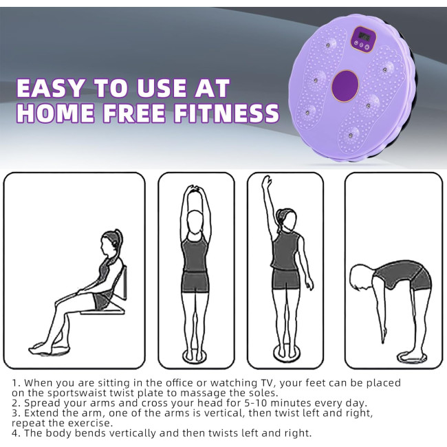 Cobmiraln багатофункціональна дошка для схуднення та балансування, фіолетовий (5058)