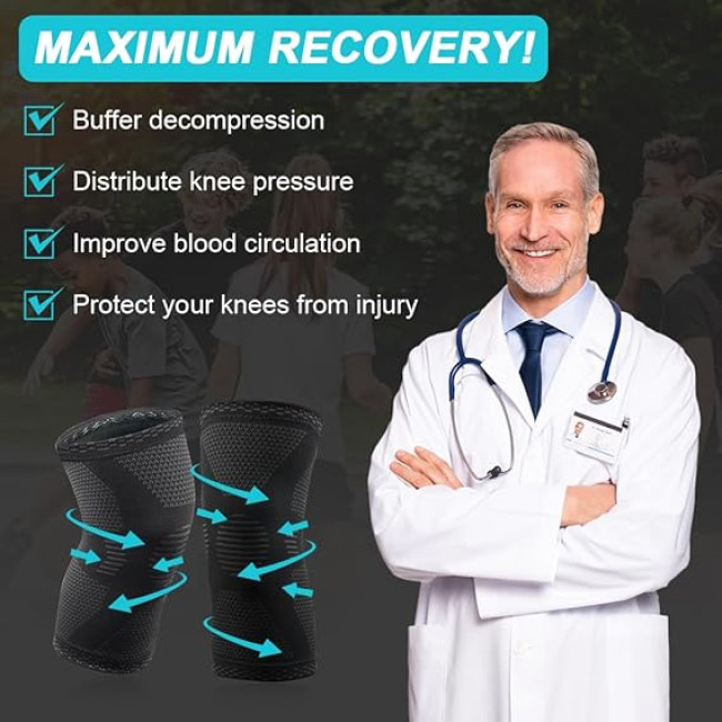 Компресійні наколінники ACWOO, розмір М (2132)