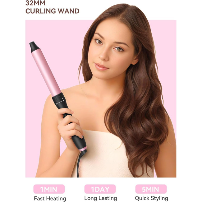 LANDOT Щипці для завивки волосся HC528-32, 32 мм, рожеве золото (5059)