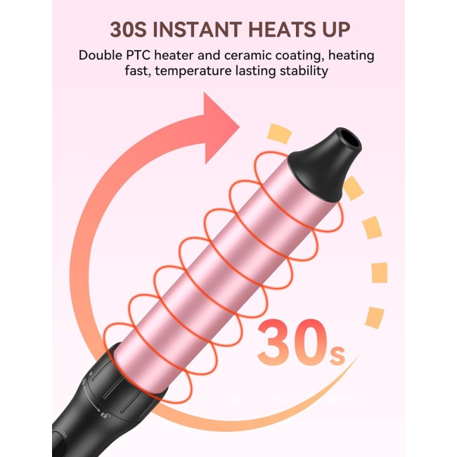 LANDOT Щипці для завивки волосся HC528-32, 32 мм, рожеве золото (5059)