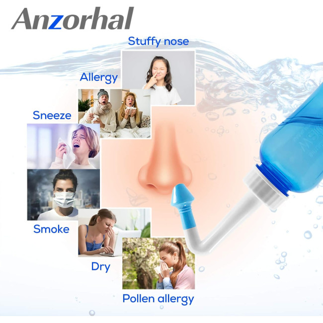 Набір для промивання пазух носа Anzorhal YT-300, синій (4089)