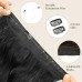 Нарощування волосся FESHFEN, невидимі секретні нарощування волосся, перуки для жінок, 40 см, Чорний (0086) № 2