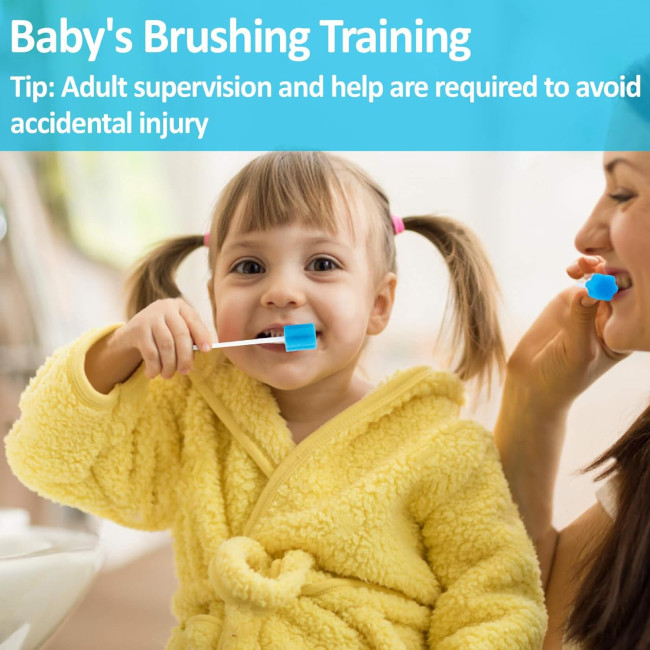 Одноразові губки MAQIHAN для чищення ротової порожнини, 100шт., сині (2129)