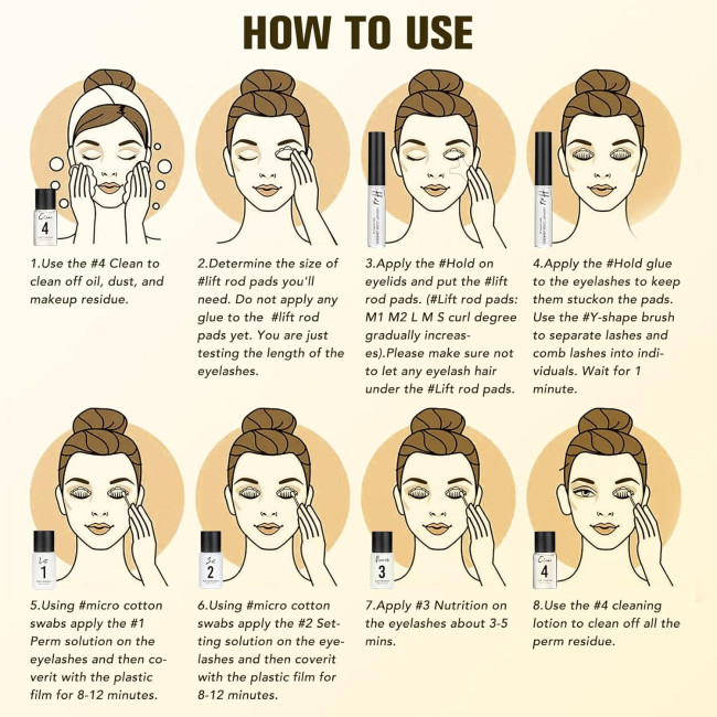 Професійний набір GOLLEE Z20-US для напівперманентного ламінування брів (4163)