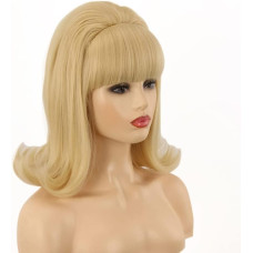 Ретро перука для жінок FVCENT ретро стиль «вулик» вінтажний вигляд зачіска «вулик боб» у стилі 60-х років, блонд (2025)