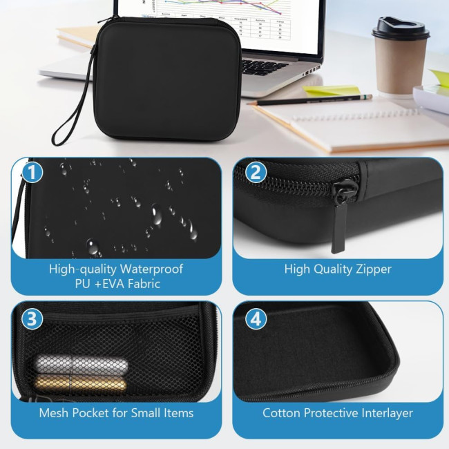 Органайзер для зручного зберігання таблеток ACWOO, чорна (2126)